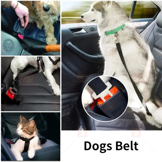 Centuri de siguranță reglabile pentru mașini pentru animale de companie, universale pentru pisici și câini, potrivite pentru călătoriile cu mașina