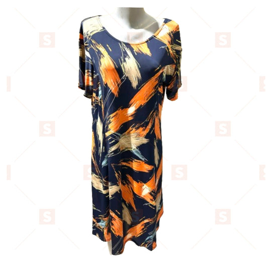 Rochie Casual Scurta Plus Size Rochie cu Curea Rochie Eleganta Maneca Scurta Primavara Toamna Imbracaminte Femei