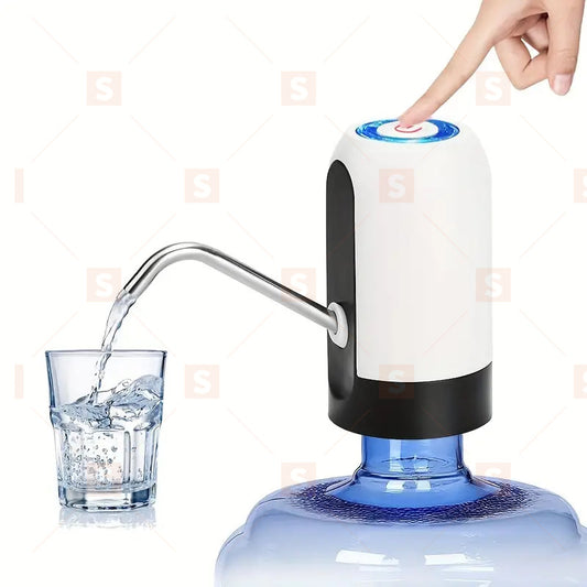 Dozator de apă cu pompă reîncărcabilă de 18,5 L, dozator de apă pentru încărcarea inferioară a sticlei de 18,5 litri, încărcare USB portabilă Mini dozator de ulcior de apă pentru băut automat