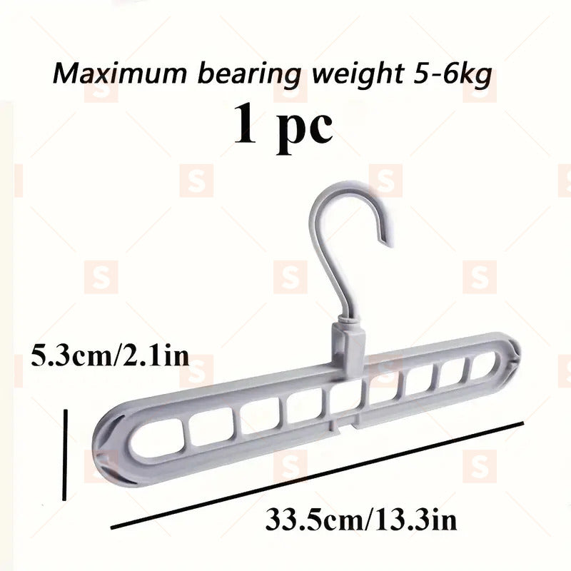 9 в 1 закачалки за дрехи, спестяващи пространство 360º въртящи се магически закачалки, мулти закачалки, каскадни закачалки за дрехи, органайзер за гардероб, шкаф