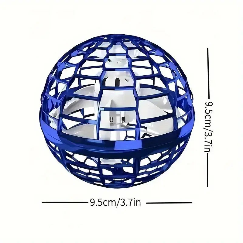 Летящо топче, Магическо топче с LED светлина, Фиджет спинър мини дрон играчка, Креативен подарък за парти Хелоуин/Благодарителен ден/Коледа/Рожден ден