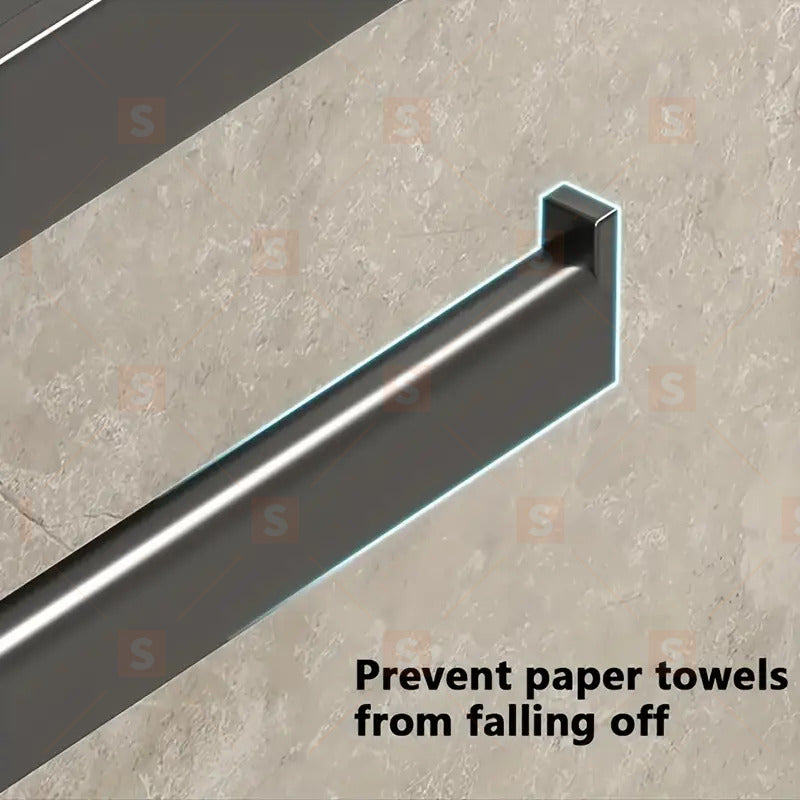 Държач за тоалетна хартия, без пробиване, самозалепващ се държач за тоалетна хартия с рафт, държач за тоалетна хартия от неръждаема стомана, монтаж на стена, държач за тоалетна хартия