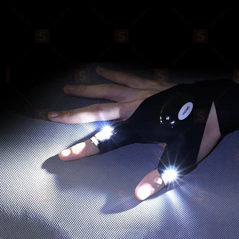 LED фенерче, ръкавици, подаръци за мъже, за него, гадже, съпруг, готини джаджи, фенерчета за пръсти, водоустойчиви за къмпинг, риболов, ремонт, подарък за Ден на бащата, Коледа, рожден ден