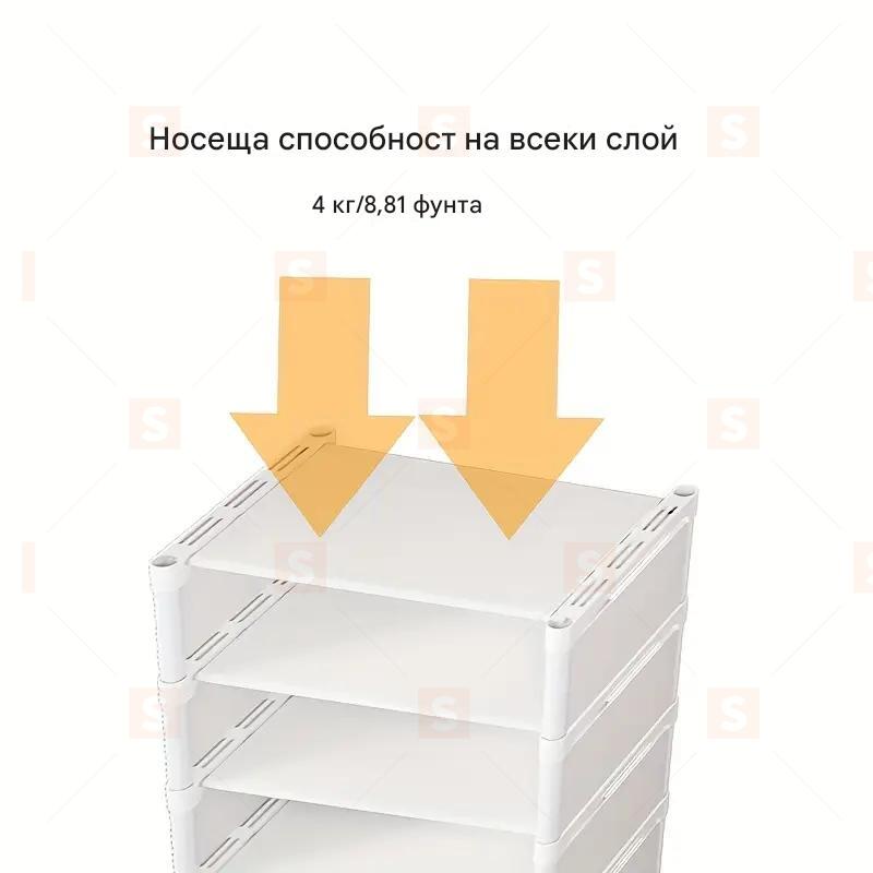Метален етажерка за обувки с 4 нива, Без нужда от инструменти, Идеален за антре, общежитие и дом, Пестящ място органайзер за обувки, Семпъл черен дизайн