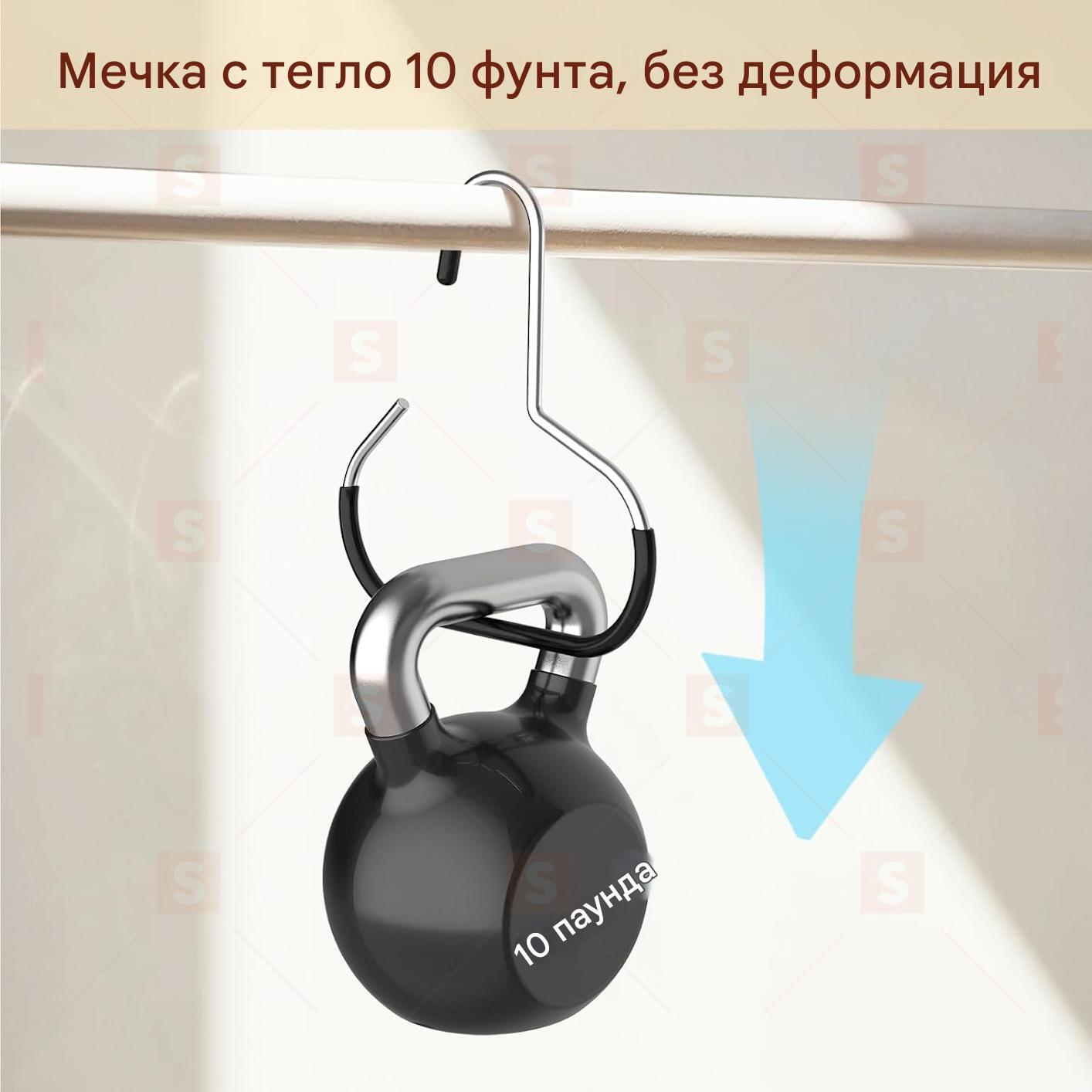 Органайзер за шапки-сив, метална закачалка за бейзболни шапки и шалове, стенен органайзер с куки, лесен монтаж,