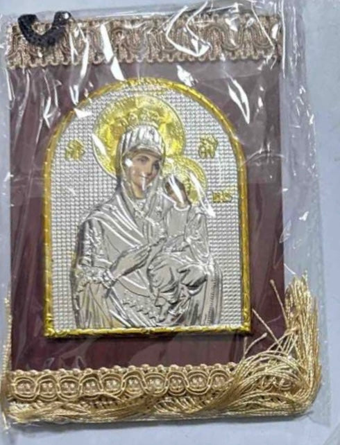 Статуетка на Светото семейство, католическа декоративна фигура от смола, религиозна скулптура на Рождество, подходяща за декорация на стена, лека и стилна висяща украса, идеална за рожден ден, кафене, сватба, подарък или декор за дома.