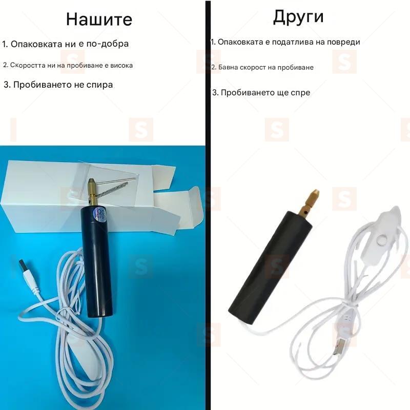 Мултифункционална мини електрическа бормашина: USB 5V ръчна бормашина за пробиване и гравиране на дърво, метал, пластмаса и бижута – идеална за хоби проекти, моделиране и домашна работилница