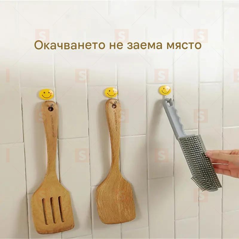 Многофункционална четка за почистване 3 в 1 – идеална за кухненски плотове, банни стъкла, подове и фурни, удобен и практичен инструмент за бързо и ефективно почистване у дома и офиса