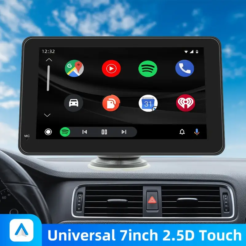 Навигационен екран, автомобилно стерео, преносим безжичен 17.78cmTouch Screen за Android Auto автоматичен мултимедиен плейър