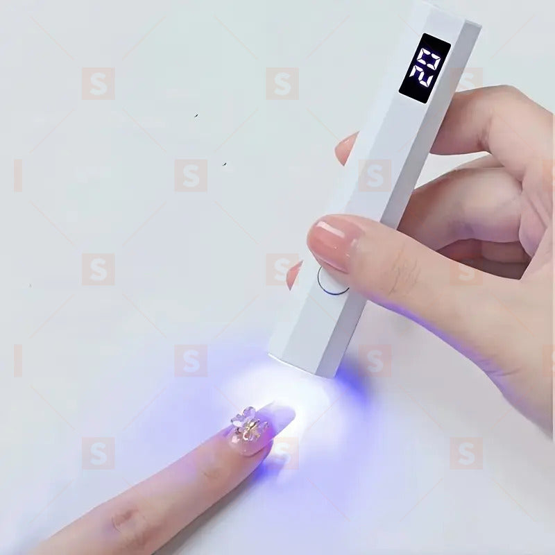 DIY LED Мини Лампа за Маникюр с USB Зареждане – Безжична и Преносима, Бързо Сушене на Гел Лак, Стилен Компактен Дизайн с Дисплей, Идеална за Домашна Употреба и Пътуване, Лека и Удобна, Идеален Подарък за Жени