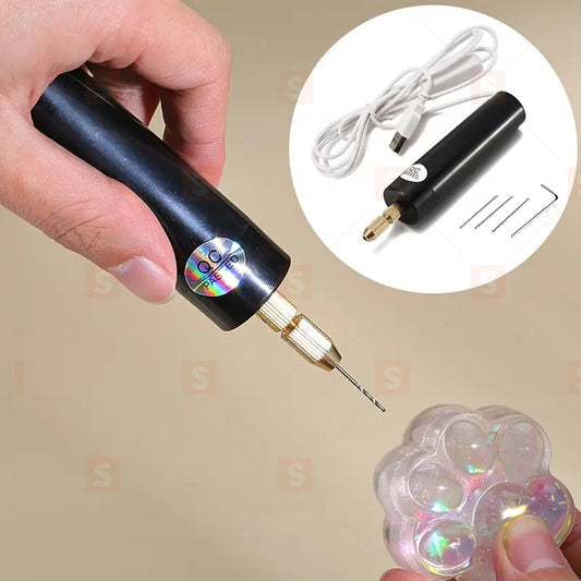 Мултифункционална мини електрическа бормашина: USB 5V ръчна бормашина за пробиване и гравиране на дърво, метал, пластмаса и бижута – идеална за хоби проекти, моделиране и домашна работилница