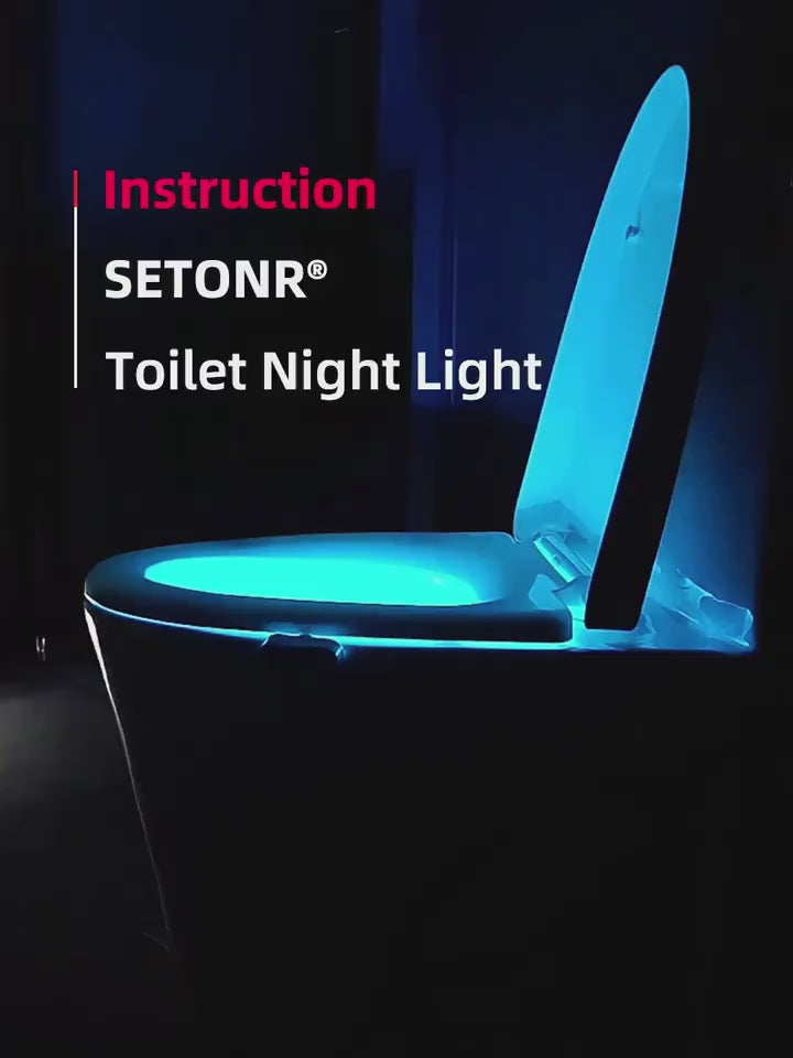 1 bucata. lampa de noapte pentru toaleta cu senzor de miscare, lumina schimbatoare in 8 culori pentru vasul de toaleta, lumina de noapte LED pentru baie, accesorii pentru baie. 
