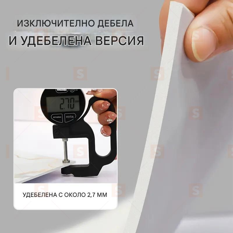 10 бр. луксозни фаянсови плочки за душ – водоустойчиви PVC панели за стени – квадратен космически декор за баня, кухня и всекидневна – 29.97 x 29.97 см – черно-златист цвят – за вътрешна употреба