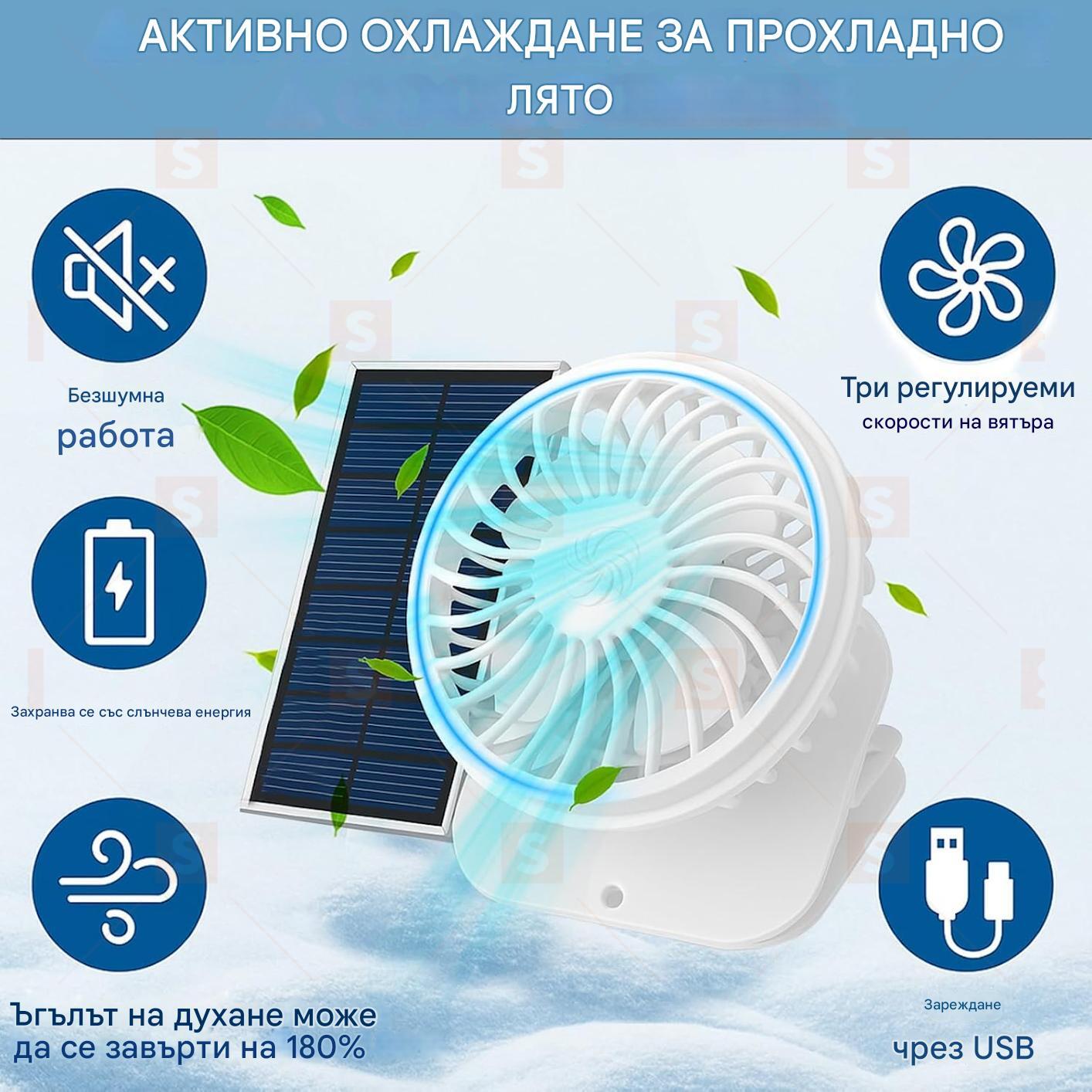 Слънчева козирка с вграден вентилатор – дамска шапка с USB зареждане, 3 скорости, защита от слънце, охлаждаща козирка за плаж и пътуване