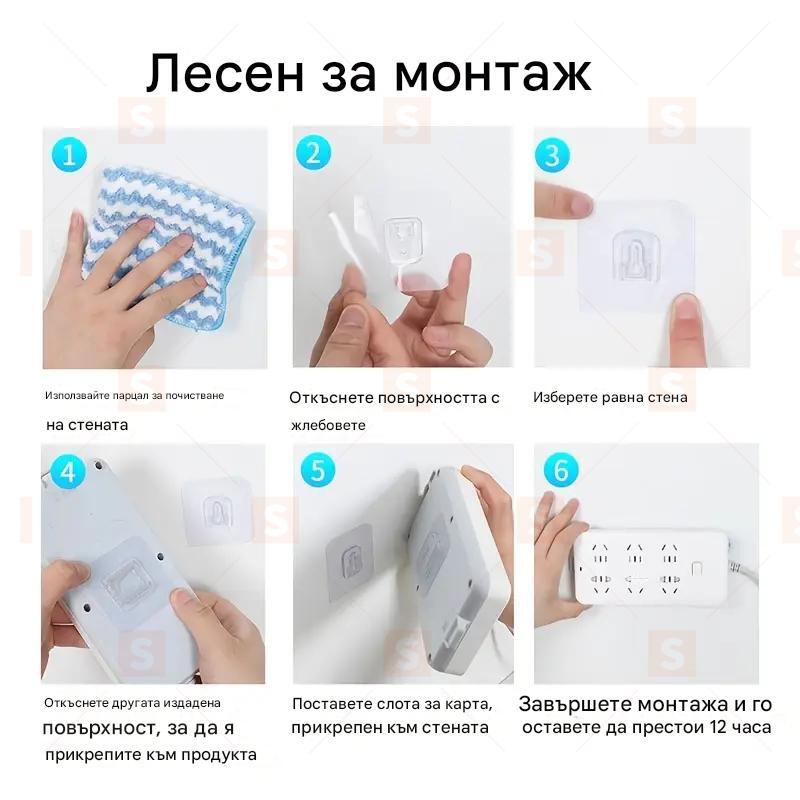 10 чифта мощни самозалепващи куки без пробиване – водоустойчиви, без следи, многофункционални за баня, кухня и дома, утилитни стенни куки за лесен монтаж и здрава фиксация на различни повърхности