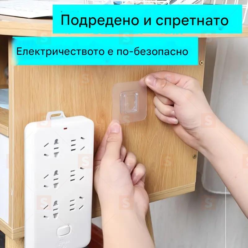 10 чифта мощни самозалепващи куки без пробиване – водоустойчиви, без следи, многофункционални за баня, кухня и дома, утилитни стенни куки за лесен монтаж и здрава фиксация на различни повърхности